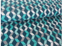 Sweat - 3D Grafische Muster in petrol mint